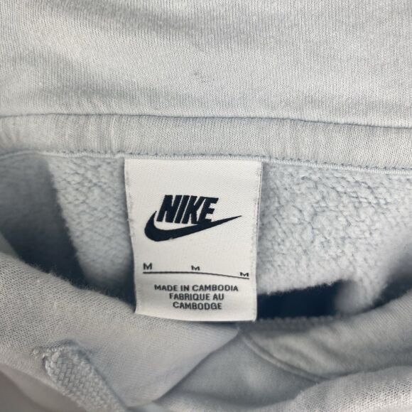 Nike Paris Saint-Germain Sweater Adult Medium Light Blue Logo Hoodie Sweatshirt - Picture 8 of 9